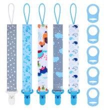 5 Pcs Dummy Clips with 5 Pcs Silicone Adapter, PP