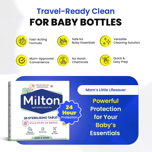 2 x 28 Milton Sterilising Tablets for Cleaning Bab 2