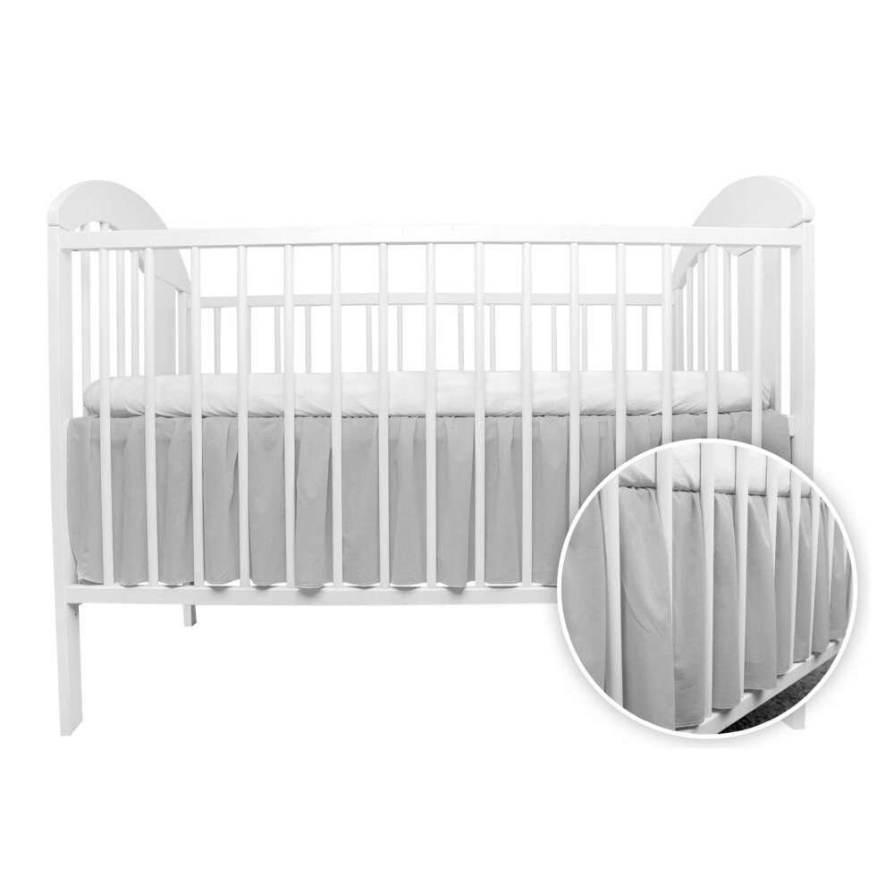 Cot Valance Sheet 100% Cotton Baby Nursery Bedding Baby Comfort