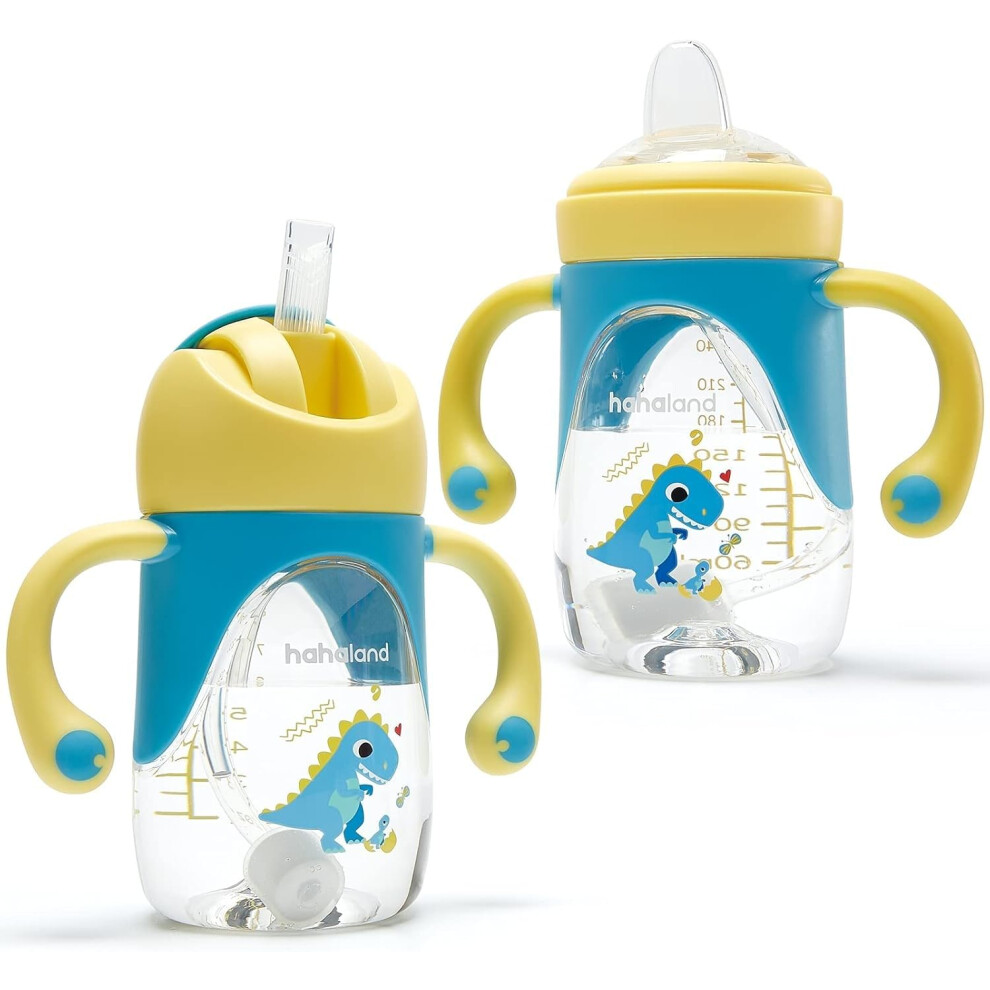 2 In 1 Baby Cups & Sippy Cups With Straw Hahaland
