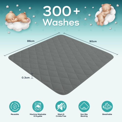 Guardedsleep potty training bed sheets, 100% water 2