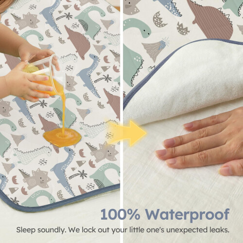Yoofoss 2 Pack Potty Training Bed Pads,100% Waterp 1