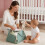 YUEMING Nappy Caddy, Rustic Minimalist Baby Nappy 5