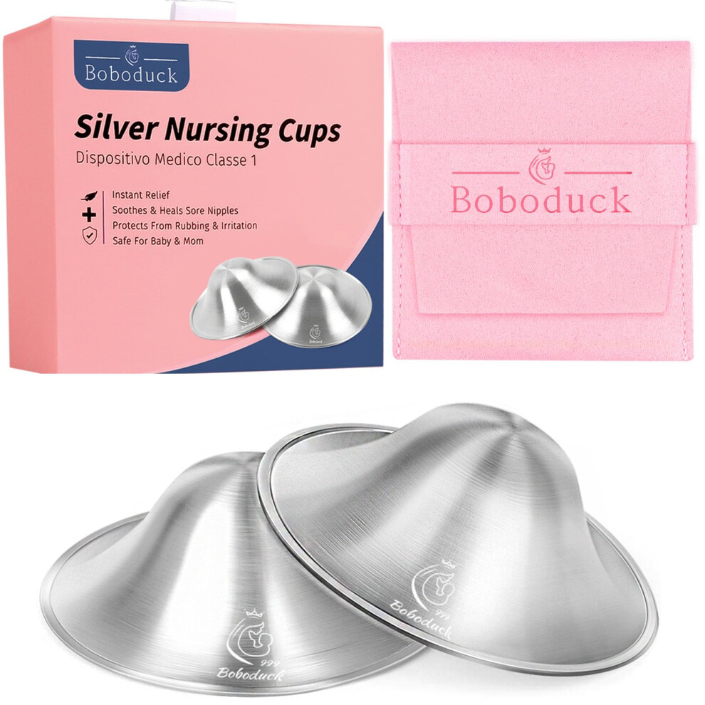 999 Nipple Shields For Breastfeeding, Silver H8w8h