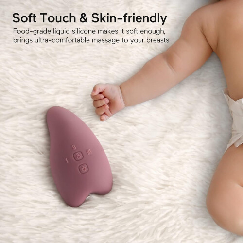 Momcozy Warming Lactation Massager 2 in 1 Soft Hea 1