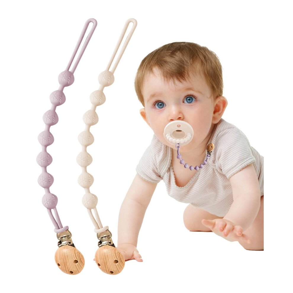 Bebecalin Baby Dummy Clip Girls - 2 Pcs Pacifier C