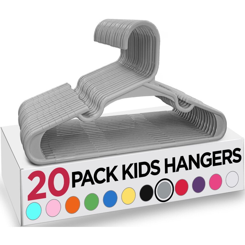 Utopia Home 20Pcs Kids Hangers - 28Cm Plastic Baby
