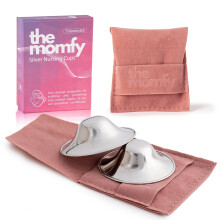 The MOMFY Silver Nursing Cups, Silver Nipple Shiel
