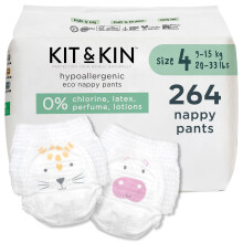 Kit & Kin Premium Eco Nappy Pants Size 4 | 9-16 kg