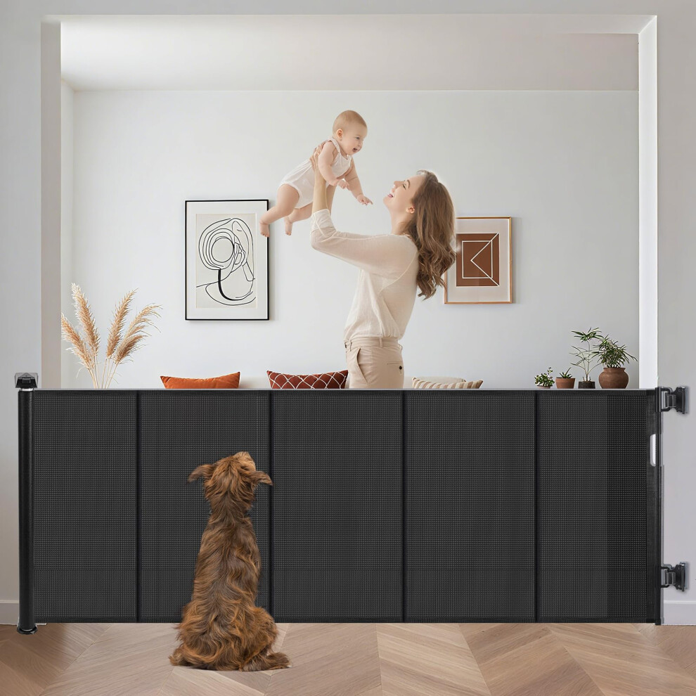 Extra Wide Retractable Baby Gates Pet Gate For Wid Eyeleaf