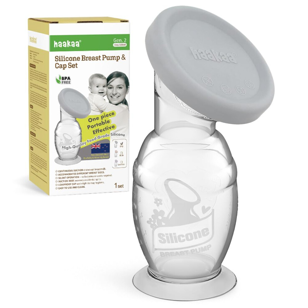Manual Breast Pump (5Oz/150Ml) One-Piece De Haakaa