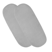 4 x Moses Basket Fitted Sheets - 100% Cotton Fitted Sheets for Moses Basket Or Baby Cradle (Grey)