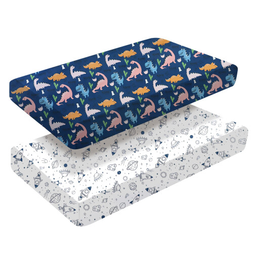 2 x Cot Fitted Crib Sheets | Bedding For Cot bed |
