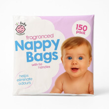 150pcs Fragranced Nappy Disposable Bags With Tie H