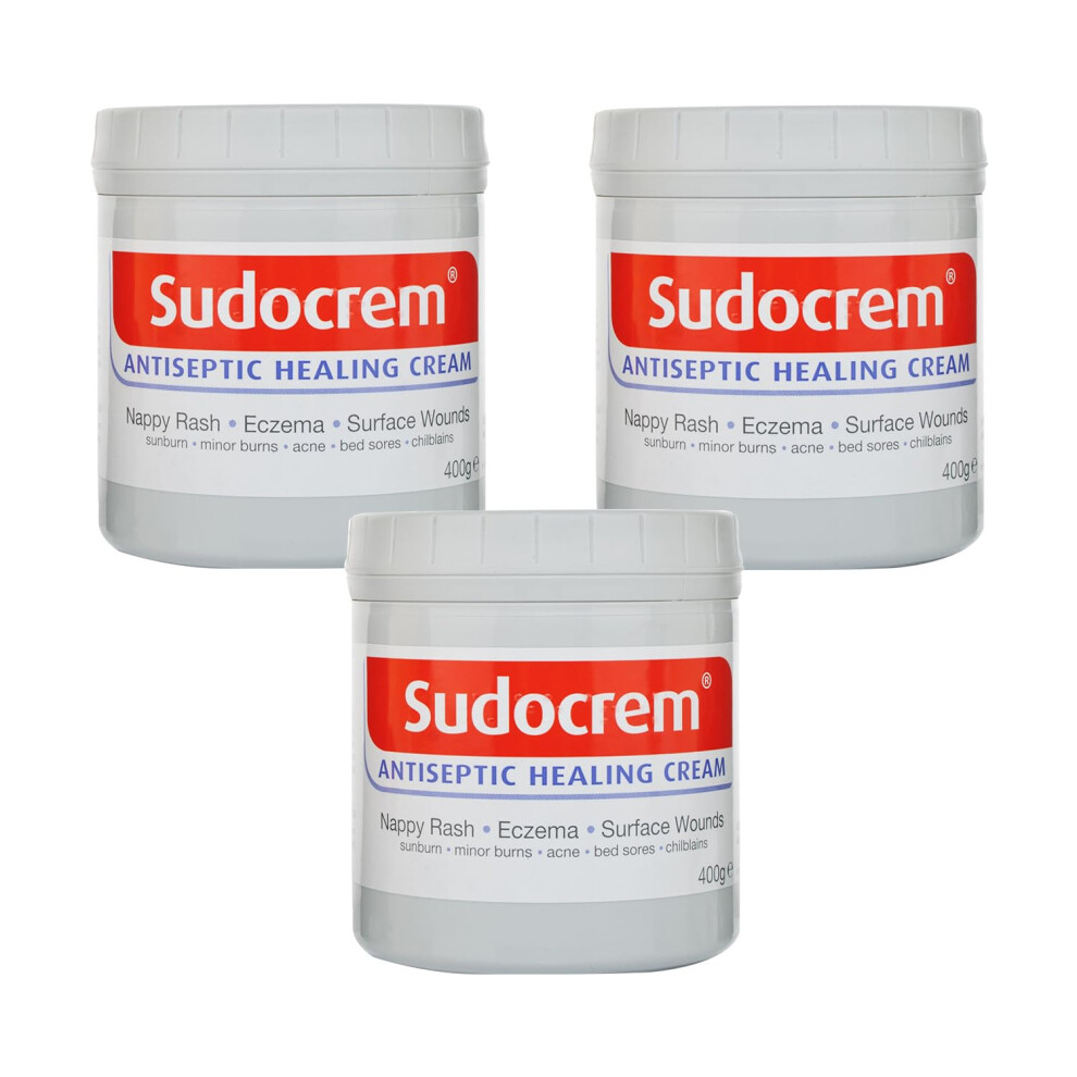 Sudocrem Three Packs Of Antiseptic Cream 400G Tubs