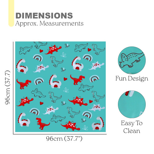 No More Mess Splash Mat for Under Baby Highchair - 1