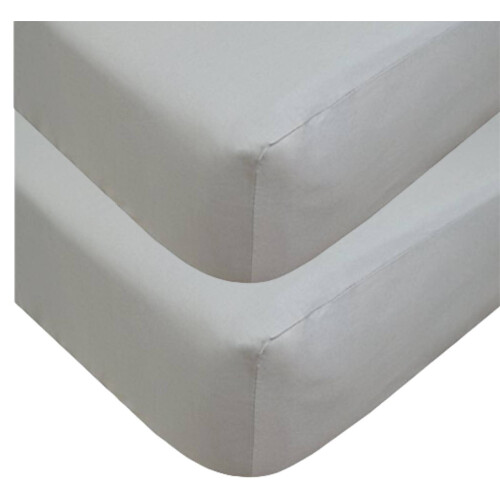 Sasma Home - 2 x Cot Bed Fitted Sheets 100% Cotton Very Soft (70 x 140 cm) 1