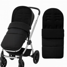 Universal Pushchair Footmuff – 100cm All-Black Cos