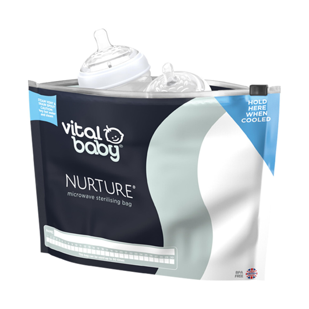 Nurture Microwave Sterilising Bags - Re Vital Baby