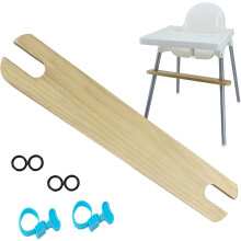 High Chair Foot Rest, Non-Slip Natural Wood Highch
