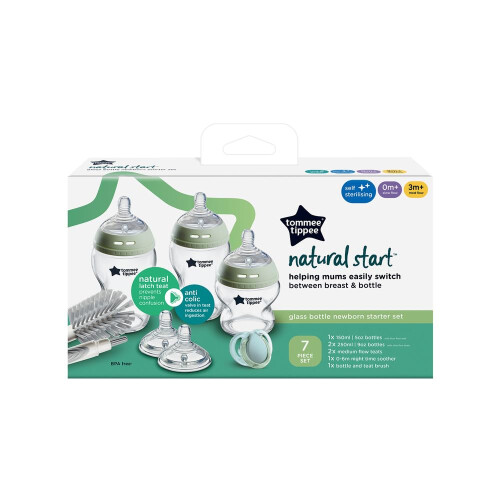 Tommee Tippee Tommee Tippee Natural Start Glass Newborn Starter 1