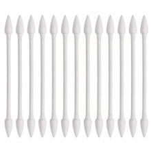 800 Pieces Cotton Buds, Double Pointed Ear Buds, Cotton Swabs pointed tip with Paper Sticks, 4 Packs, 200 Pieces 1 Pack (Double Pointed Shape)