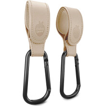 Baby Uma Leather-Style Buggy Clips - 2-Pack of Uni