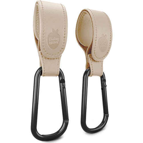 Baby Uma Leather-Style Buggy Clips - 2-Pack of Uni