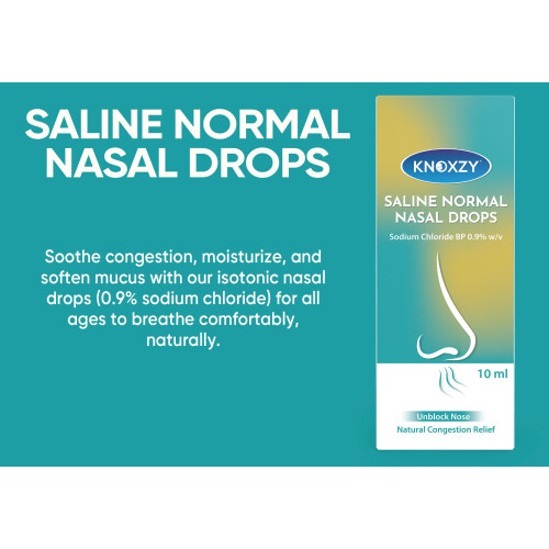 Knoxzy Saline Nasal Drops – Suitable for Children 1