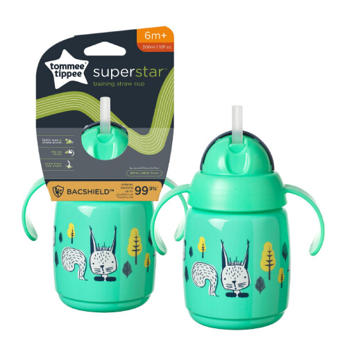 Tommee Tippee Tommee Tippee Superstar Training Straw Cup, 300ml, 1