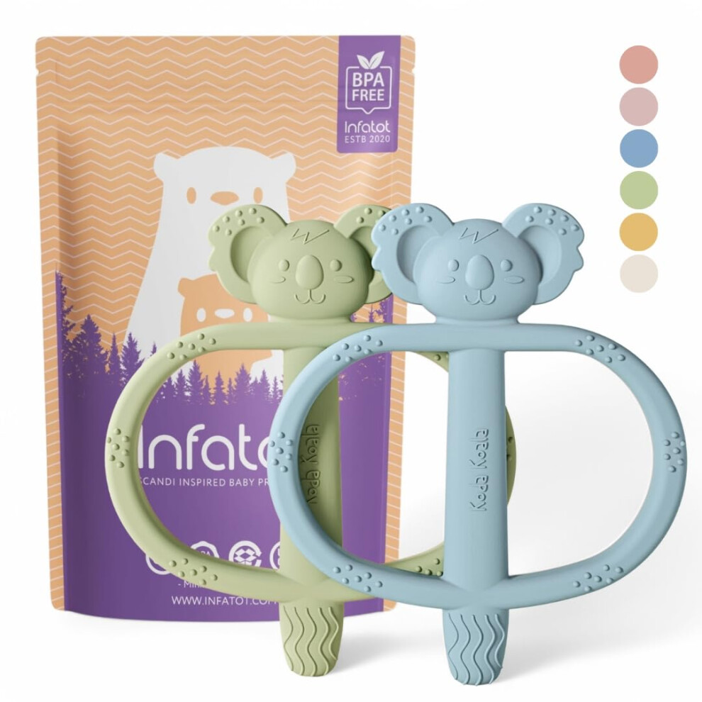 Infatot Koda Koala Bitey – 2‑Pack Silicone Baby T