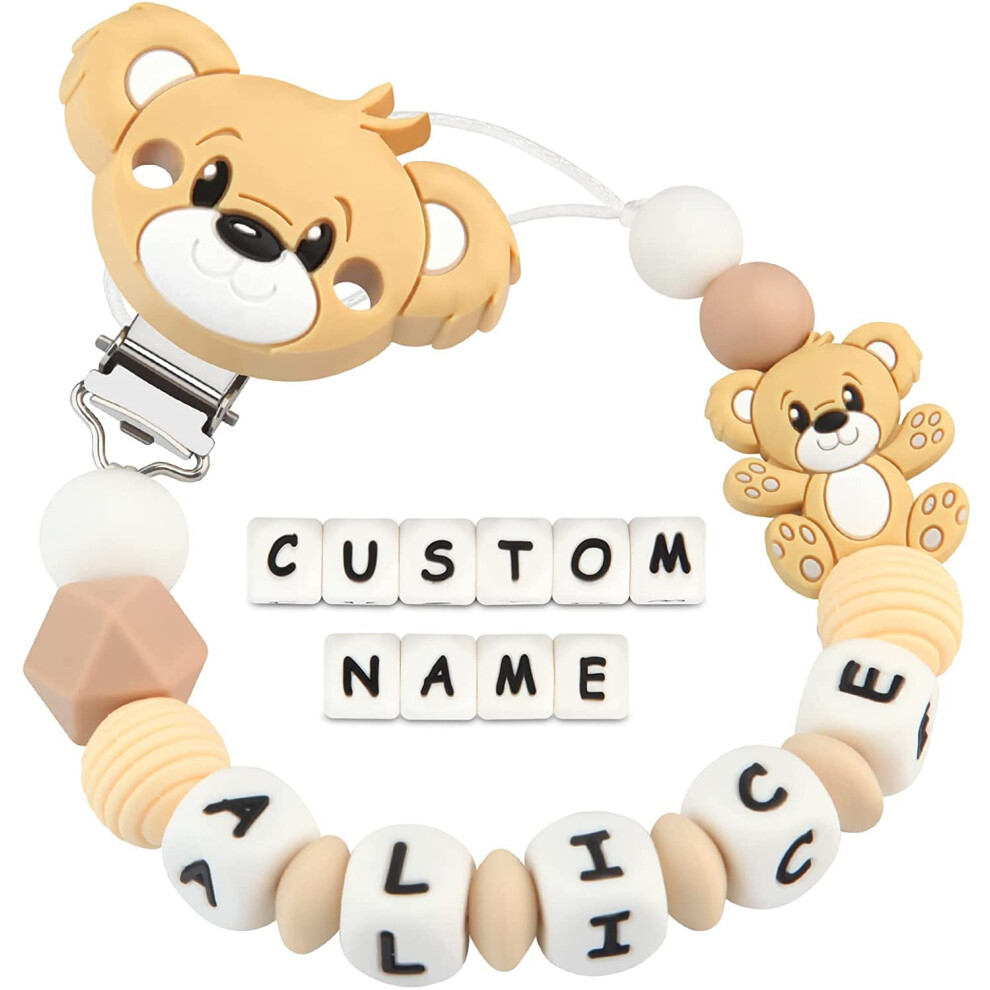 Kowlone Dummy Clips Personalised Name For Boys Girls Sooth