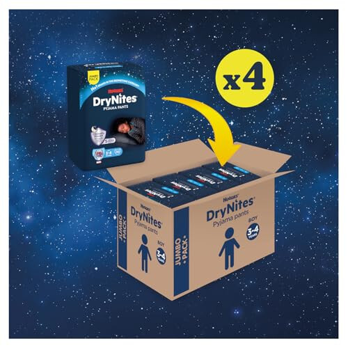 Huggies HUGGIES DryNites Pyjama Pants, Boys 3-4 Years (12- 1