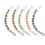 PandaEar 5 Pack Silicone Pacifier Clips, One Piece Design Pacifier Holder for Teething Teethers 1
