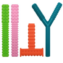 Sensory Chew Tubes for Autisitic Kids, 4 Pack Sili
