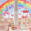 4 Sheets 36Pcs Pink Heart Wall Stickers,Bow Wall D 3