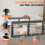 Foldable Baby Playpen with Mat，50"50" Collapsible 6