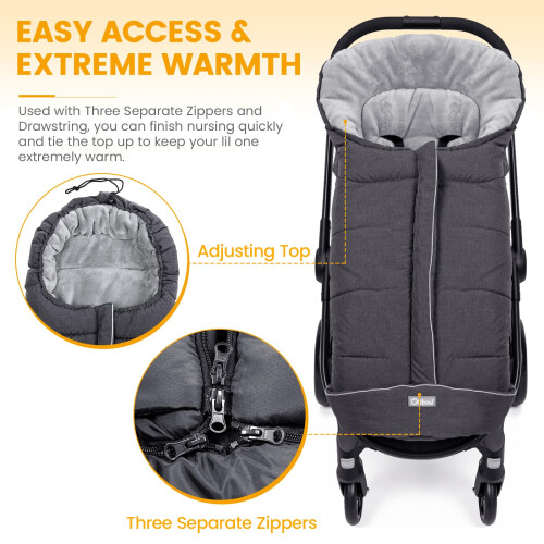 Orzbow Footmuff for Pushchair Universal, Large Pus 1