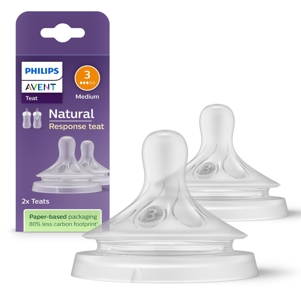 Philips Natural Response Bottle Teat - 2 X B Avent