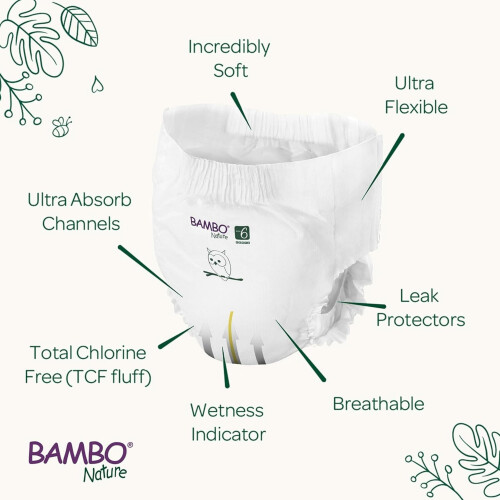 Bambo Nature Premium Training Pants (Size 6 XXL 18 2