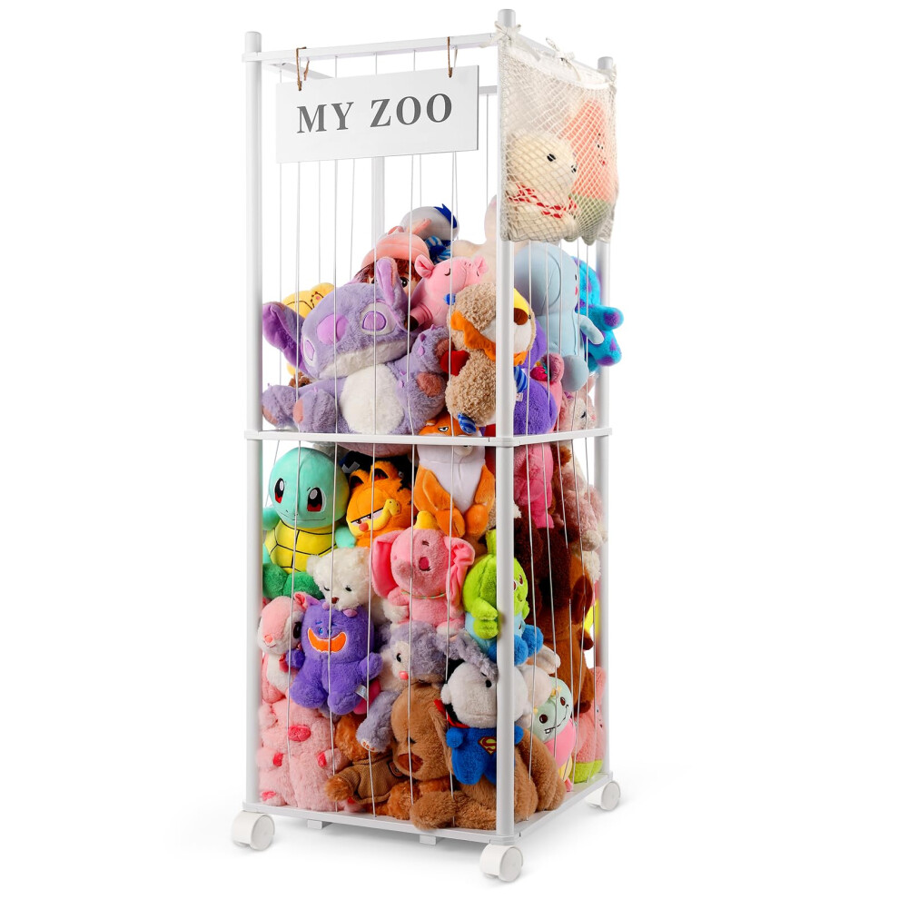 Stuffed Animal Storage Zoo With Wheels, Wo Khlerox