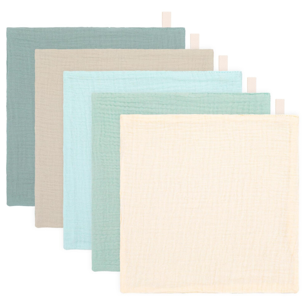 Gsrenyu 5 Pack Muslin Cloths For Baby, 100% Cotton