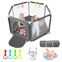 CHOLY Baby Playpen for Baby and Toddlers, Sturdy S