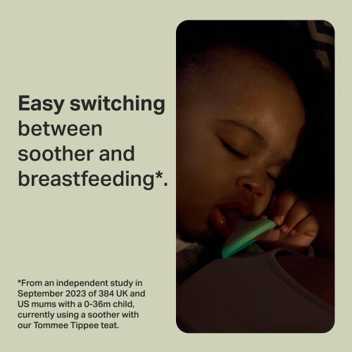 Tommee Tippee Tommee Tippee Breast-Like NightGlow Dummy, 6-18m, 1