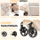 Shineey 3 in 1 Baby Stroller with One-Touch Foldin 6