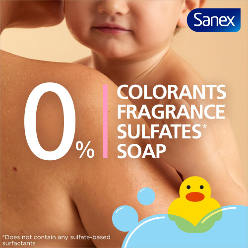 Sanex Sanex Zero% Hypoallergenic Baby Bath Foam & Shampo 2