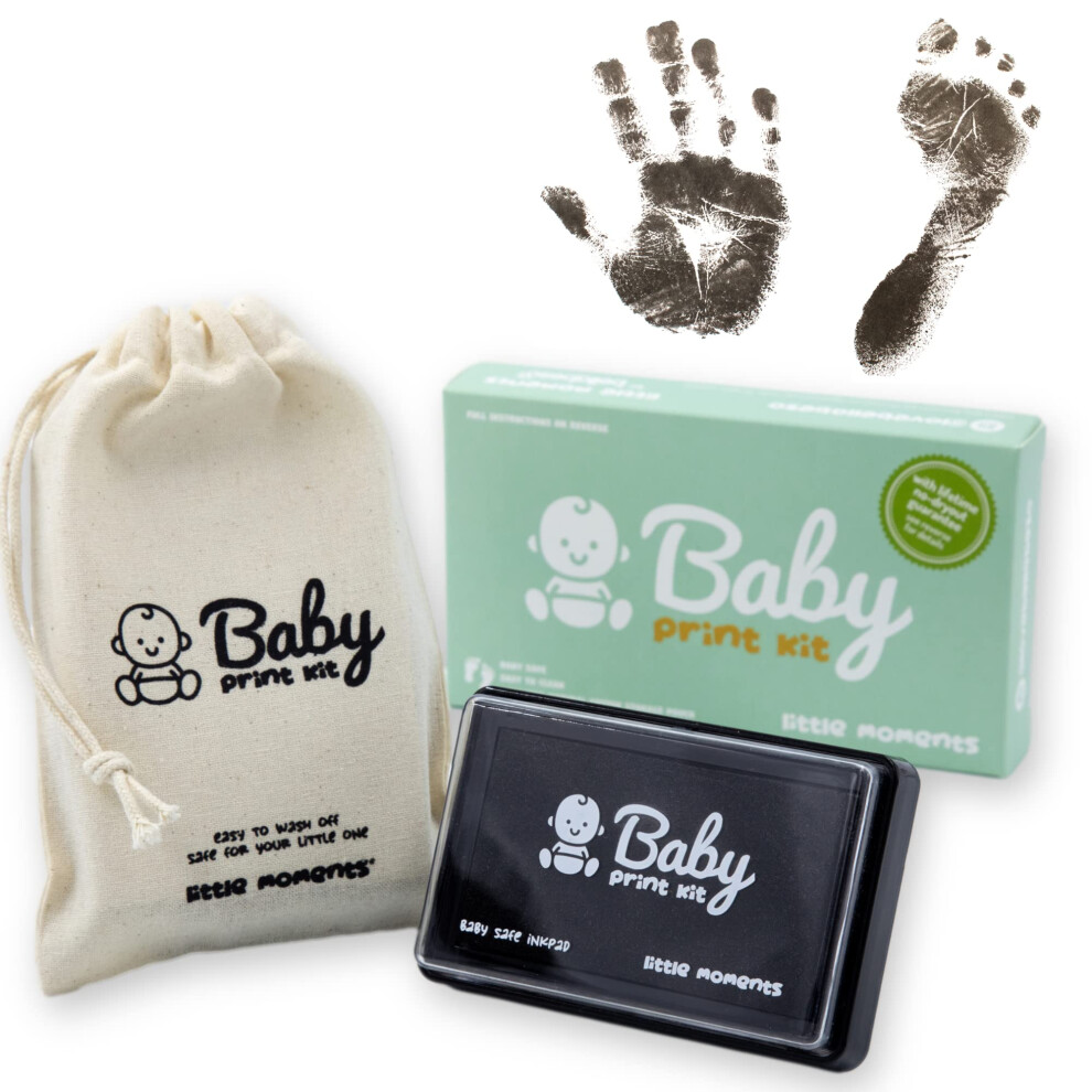 Baby Footprint Kit & Handprint Kit - Baby Safe Bla Little Moments