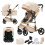 Shineey 3 in 1 Baby Stroller with One-Touch Foldin 1