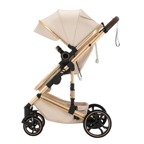 Shineey 3 in 1 Baby Stroller with One-Touch Foldin 2