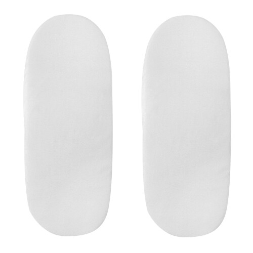 Cuddles Collection Moses Basket Fitted Sheet (White, Pack of 2)